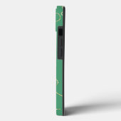 グリッターさくらんぼグリーンケースメイトiPhoneケース Case-Mate iPhoneケース (裏面 / 左)