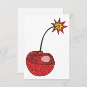 グリッターさくらんぼ爆弾 サンキューカード (正面/裏面)