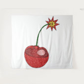 グリッターさくらんぼ爆弾 タペストリー (正面(横))