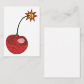 グリッターさくらんぼ爆弾 ノートカード (正面/裏面)