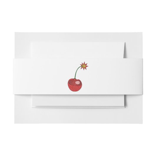 グリッターさくらんぼ爆弾 招待状ベリーバンド (正面例)