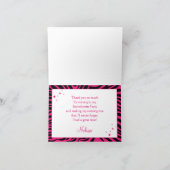 グリッターとグリッターの感謝カード サンキューカード (内部)