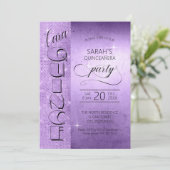 グリッターとシャインキンセアニェラバイオレットID701 招待状 (スタンド正面)