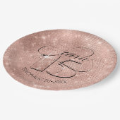 グリッターとシャインキンセアニェラバラ金ゴールドID701 ペーパープレート (アングル)