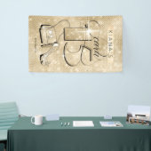 グリッターとシャインキンセアニェラ金ゴールドバートID701 横断幕 (トレードショー)