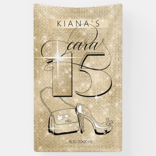 グリッターとシャインキンセアニェラ金ゴールドバートID701 横断幕 (縦)