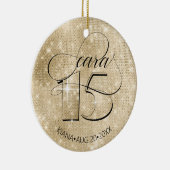 グリッターとシャインキンセアニェラ金ゴールドID701 セラミックオーナメント (右)