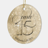 グリッターとシャインキンセアニェラ金ゴールドID701 セラミックオーナメント (左)