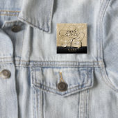 グリッターとシャインキンセアニェラV2ブラック/金ゴールドID701 缶バッジ (インサイチュ)