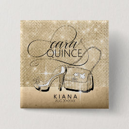 グリッターとシャインキンセアニェラV2金ゴールドID701 缶バッジ