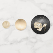 グリッターとシャインスウィート16ミックスブラック/金ゴールドID675 コンフェッティ (裏面)