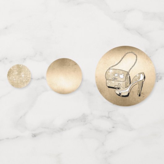 グリッターとシャインスウィート16ミックス金ゴールドID675 コンフェッティ (裏面)