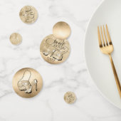 グリッターとシャインスウィート16ミックス金ゴールドID675 コンフェッティ (グループ)