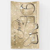 グリッターとシャインスウィート16金ゴールドホールID675 横断幕 (縦)