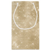 グリッターとシャインスウィート16金ゴールドID675 スモールペーパーバッグ (裏面)