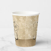 グリッターとシャインスウィート16 V2金ゴールドID675 紙コップ (右)