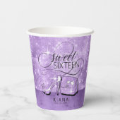 グリッターとシャインスウィート16 V2 Violet ID675 紙コップ (裏面)