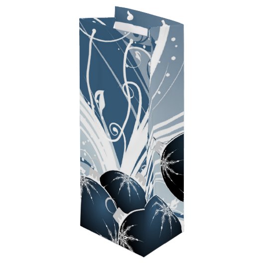 グリッターとスパークルオーナメントワイン抱き枕 ワインギフトバッグ (裏面アングル)