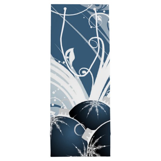 グリッターとスパークルオーナメントワイン抱き枕 ワインギフトバッグ (裏面)