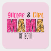 グリッターとダートママ スクエアシール (正面)