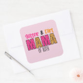 グリッターとダートママ スクエアシール (封筒)