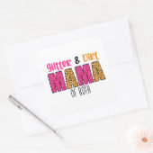 グリッターとダートママ スクエアシール (封筒)