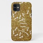 グリッターとトンボのカスタマイズ ケース・メート iPhoneケース Case-Mate iPhoneケース (裏面)