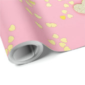 グリッターとハート ラッピングペーパー (ロールコーナー)