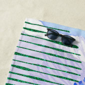 グリッターと水彩デザイン ビーチタオル (インサイチュ)