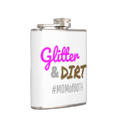 グリッターと汚れの母の両方の母岩 フラスク (右)