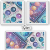 グリッターとGlamの化粧パレット シール (正面)