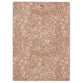グリッターのばら色の金ゴールドのグリッターの輝きの光沢がある検査板 クリップボード (裏面)