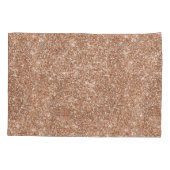 グリッターのばら色の金ゴールドの水差し 枕カバー (裏面)