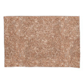 グリッターのばら色の金ゴールドの水差し 枕カバー (正面)