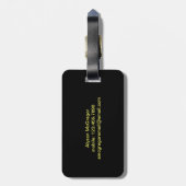 グリッターのエッフェル塔のパリの荷物のラベル ラゲッジタグ (裏面縦)