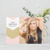 グリッターのコレクション|の卒業の発表 案内状 (スタンド正面)