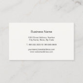 グリッターのシャムロックの名刺 名刺 (裏面)