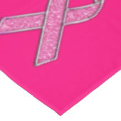 グリッターのスタイルのピンクのリボンの認識度の明るい赤紫色 テーブルクロス (アングル)