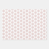 グリッターのスノーフレークのパターンのクリスマス休暇 ラッピングペーパーシート (正面2)