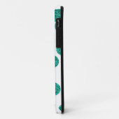 グリッターのティール（緑がかった色）のiPhoneの場合 Case-Mate iPhoneケース (裏面/左)