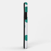 グリッターのティール（緑がかった色）のiPhoneの場合 Case-Mate iPhoneケース (裏面/右)