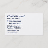 グリッターのテキサス州の旗のカスタマイズ可能な名刺 名刺 (裏面)