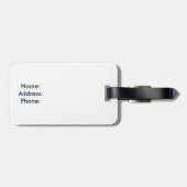 グリッターのテキサス州の旗のカスタマイズ可能な荷物のラベル ラゲッジタグ (裏面横)