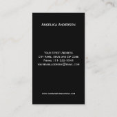 グリッターのハンガーのロゴの名刺 名刺 (裏面)