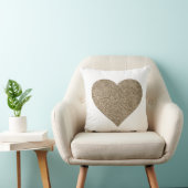 グリッターのハートの装飾用クッション クッション (椅子)