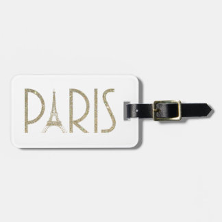 グリッターのパリの荷物のラベル ラゲッジタグ