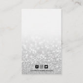 グリッターのフェイクイヤリング表示 名刺 (裏面)