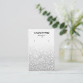 グリッターのフェイクイヤリング表示 名刺 (スタンド正面)