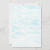 グリッターのフラミンゴのパーティの招待状 招待状 (裏面)