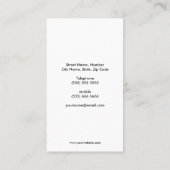 グリッターのマイクロフォンの名刺 名刺 (裏面)